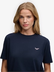 ブルー - Superdry Signature 刺繍Tシャツ - 画像 5 / 7
