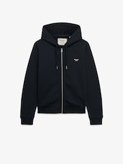 Superdry Navy Blue Signature Emb Zip Hoodie - Image 6 of 7