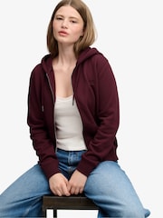 Superdry Red Signature Emb Zip Hoodie - Image 5 of 7