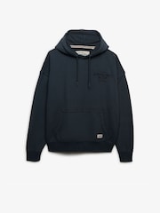Superdry Blue Luxe Casual Emb Relaxed Hoodie - Image 6 of 7