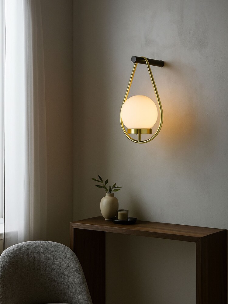 Searchlight Black Rechargeable Wall Light - Image 1 of 4 Searchlight Black Rechargeable Wall Light - Image 1 of 4