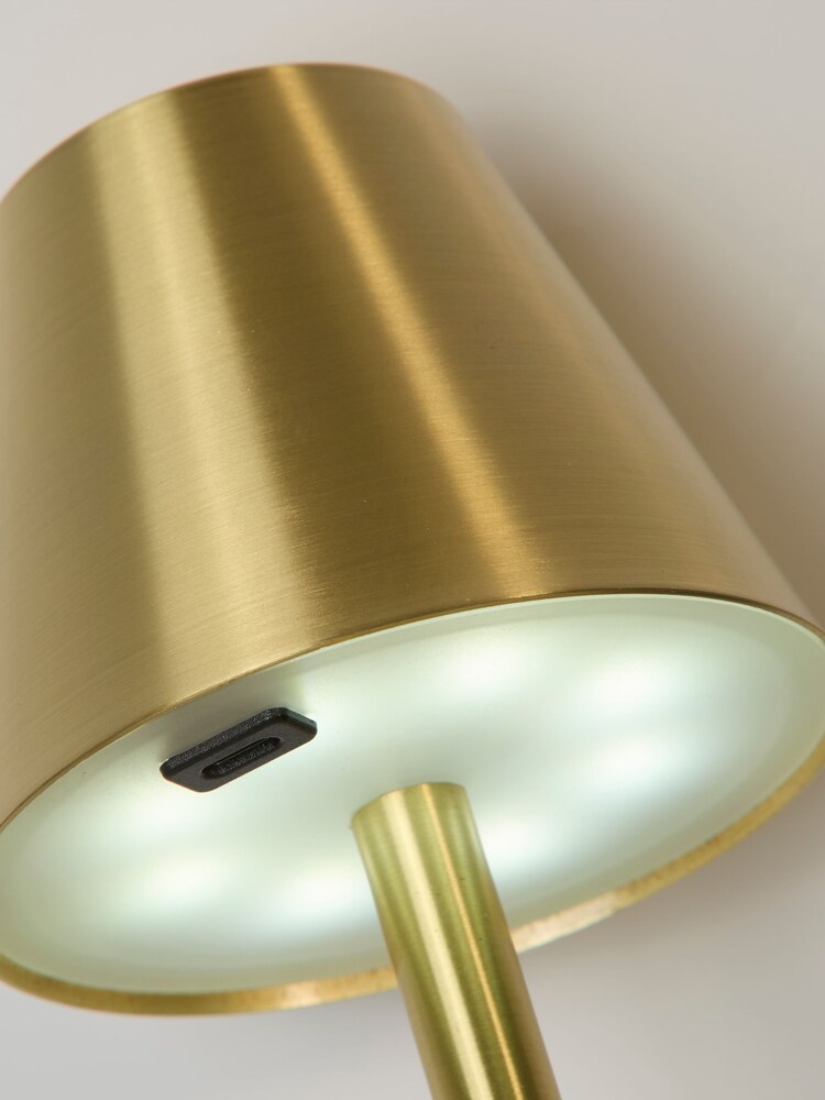 Searchlight 2 Pack Brass Hardy Rechargeable Table Lamp - Image 4 of 4 Searchlight 2 Pack Brass Hardy Rechargeable Table Lamp - Image 4 of 4