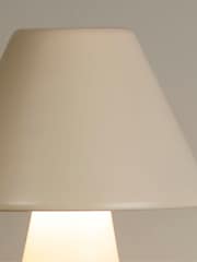 Searchlight 2 Pack Cream Rechargeable Cone Table Lamp - Image 4 of 4