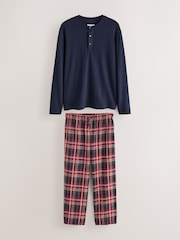 Red/ Navy Check Long Sleeve Set Family Matching Christmas Pyjamas Set - Image 1 of 5