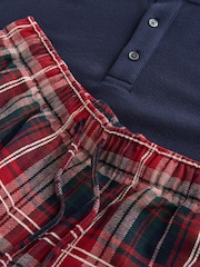 Red/ Navy Check Long Sleeve Set Family Matching Christmas Pyjamas Set - Image 5 of 5