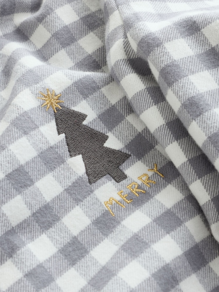 Monochrome Check Family Matching Christmas Pyjamas Set - Image 9 of 9