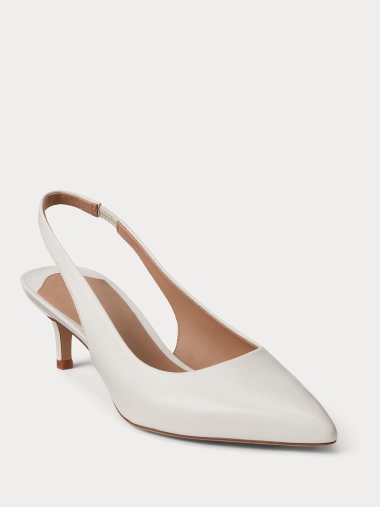 Lauren Ralph Lauren White Lolah Ii Pumps Slingbacks - Image 2 of 4