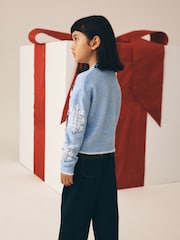 Penguin Blue Christmas Jumper (3-16yrs) - Image 3 of 7