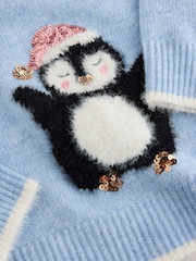 Penguin Blue Christmas Jumper (3-16yrs) - Image 6 of 7