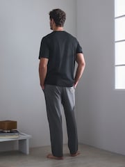 Black Halloween Jersey Pyjamas Set - Image 3 of 10