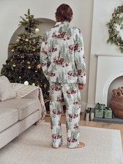 Vintage Santa Ecru Button Through Set Family Matching Christmas Pyjamas Set - Image 3 of 10