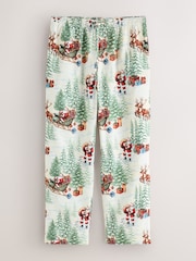 Vintage Santa Ecru Button Through Set Family Matching Christmas Pyjamas Set - Image 8 of 10