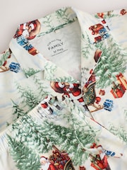 Vintage Santa Ecru Button Through Set Family Matching Christmas Pyjamas Set - Image 9 of 10
