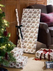 Natural Vintage Santa Extra Wide 10M Christmas Wrapping Paper - Image 1 of 3