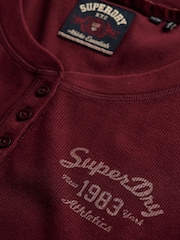 Superdry Red Athletic Button Down  Top - Image 7 of 7