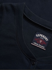 Superdry Blue Athletic Button Down  Top - Image 7 of 7