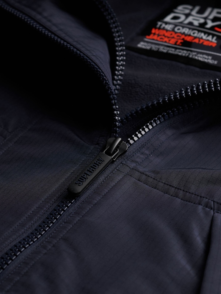 Superdry Blue Hooded Arctic Windcheater - Image 5 of 5