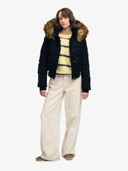 Superdry Navy Blue Everest Hooded Bomber Jacket - Image 2 of 8