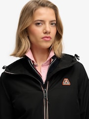 Superdry Black Longline Tri Windbreaker Jacket - Image 2 of 8