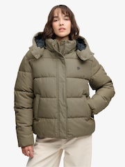 Superdry Premium Hood Check Puffer բաճկոն - Պատկեր 5 7-ից