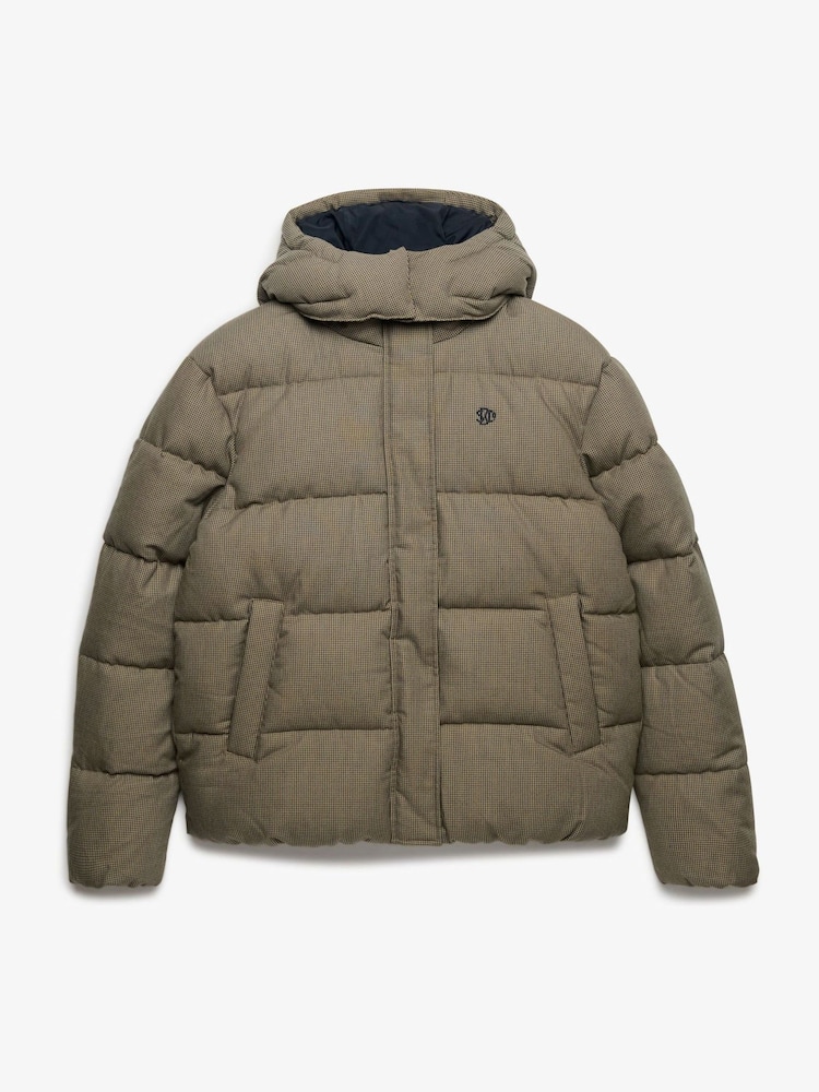 Superdry Premium Hood Check Puffer բաճկոն - Պատկեր 7 7-ից