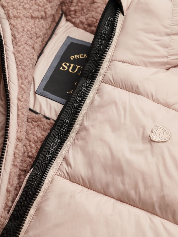 كريم - جيليه مبطن من الفرو الصناعي من Superdry - صورة 7 من 7