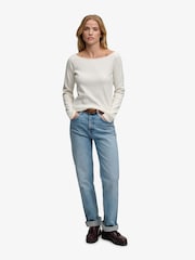 Superdry White Bardot Off Shoulder Top - Image 3 of 7