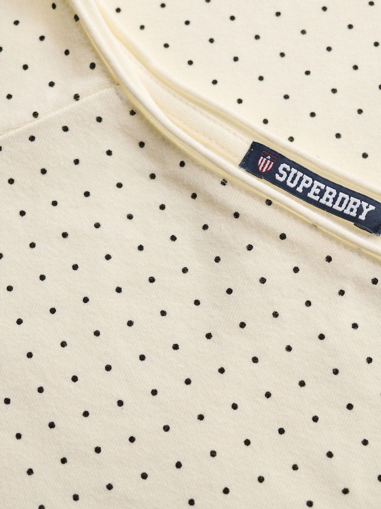 Superdry White Bardot Off Shoulder Top - Image 7 of 7 Superdry White Bardot Off Shoulder Top - Image 7 of 7
