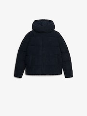 Superdry Blue Premium Hood Cord Puffer Jacket - Image 5 of 5