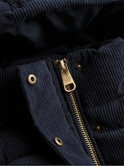 Azul - Superdry Premium Hood Cord Puffer Jacket - Imagem 8 de 8