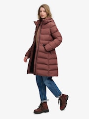 Superdry Brown City Mid Padded Jacket - Image 3 of 9