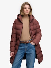 Superdry Brown City Mid Padded Jacket - Image 5 of 9