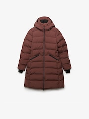 Superdry Brown City Mid Padded Jacket - Image 8 of 9