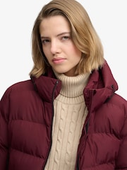 Superdry Red Hooded Sports Puffer Jacket - Image 4 of 7
