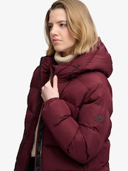 Superdry Red Hooded Sports Puffer Jacket - Image 5 of 7