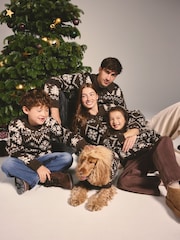 Chocolate Brown Fairisle Christmas Jumper (3-16yrs) - Image 3 of 8