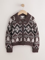 Chocolate Brown Fairisle Christmas Jumper (3-16yrs) - Image 5 of 8