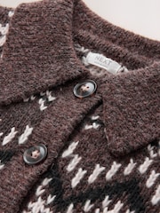 Chocolate Brown Fairisle Christmas Jumper (3-16yrs) - Image 7 of 8