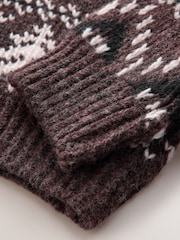 Chocolate Brown Fairisle Christmas Jumper (3-16yrs) - Image 8 of 8