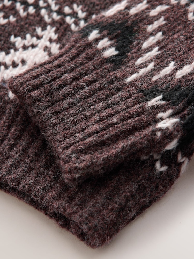 Chocolate Brown Fairisle Christmas Jumper (3-16yrs) - Image 8 of 8