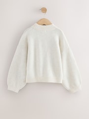 Ecru Embroidered Dog Christmas Jumper (3-16yrs) - Image 6 of 8