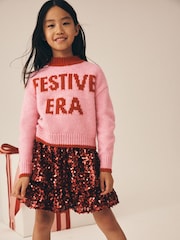 Pink Festliche Ära - Weihnachtspullover (3-16J.) - Bild 1 von 8