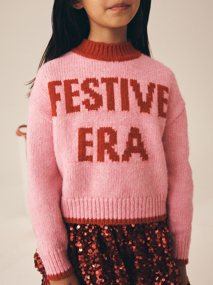 Pink Festliche Ära - Weihnachtspullover (3-16J.) - Bild 2 von 8