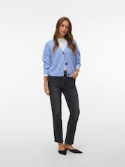 VERO MODA Blue Button Down Knitted Cardigan - Image 3 of 5