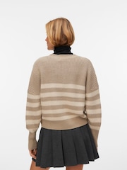 VERO MODA Natural Button Down Knitted Cardigan - Image 2 of 5