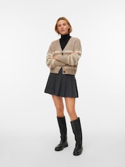 VERO MODA Natural Button Down Knitted Cardigan - Image 3 of 5