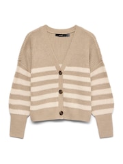 VERO MODA Natural Button Down Knitted Cardigan - Image 5 of 5