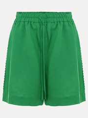 Phase Eight Green Arnie Linen Shorts - Image 6 of 6