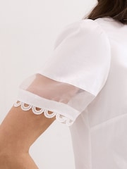 Phase Eight White Rebecca Detail Top - Image 5 of 5