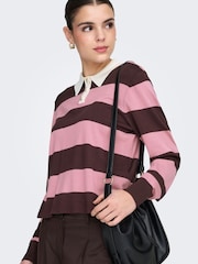 Πλεκτή Ριγέ Μπλούζα Polo JDY - Εικόνα 4 του 7